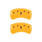 MGP 4 Caliper Covers Engraved Front Pontiac Rear Arrow Yellow Finish Blk Char 2009 Pontiac Solstice thumbnail 2