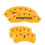 MGP 4 Caliper Covers Engraved Front Pontiac Rear Arrow Yellow Finish Blk Char 2009 Pontiac Solstice thumbnail 6