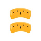 MGP 4 Caliper Covers Engraved Front Pontiac Rear Arrow Yellow Finish Blk Char 2009 Pontiac Solstice thumbnail 9
