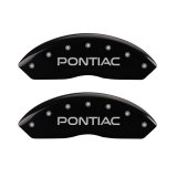 MGP 4 Caliper Covers Engraved Front & Rear Pontiac Black Finish Silver Char 2007 Pontiac Solstice thumbnail 4