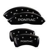MGP 4 Caliper Covers Engraved Front & Rear Pontiac Black Finish Silver Char 2007 Pontiac Solstice thumbnail 6