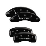 MGP 4 Caliper Covers Engraved Front & Rear Pontiac Black Finish Silver Char 2007 Pontiac Solstice thumbnail 7