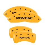 MGP 4 Caliper Covers Engraved Front & Rear Pontiac Yellow Finish Black Char 2007 Pontiac Solstice thumbnail 3