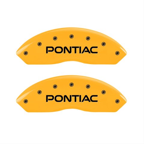 MGP 4 Caliper Covers Engraved Front Pontiac Rear Gxp Yellow Finish Black Char 2007 Pontiac Solstice