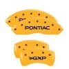 MGP 4 Caliper Covers Engraved Front Pontiac Rear Gxp Yellow Finish Black Char 2007 Pontiac Solstice thumbnail 8
