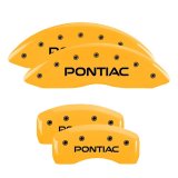 MGP 4 Caliper Covers Engraved Front & Rear Pontiac Yellow Finish Black Char 2004 Pontiac Bonneville thumbnail 3