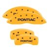 MGP 4 Caliper Covers Engraved Front & Rear Pontiac Yellow Finish Black Char 2004 Pontiac Bonneville thumbnail 8