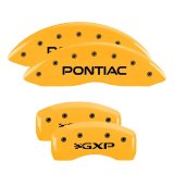 MGP 4 Caliper Covers Engraved Front Pontiac Rear Gxp Yellow Finish Blk Char 2005 Pontiac Bonneville thumbnail 3