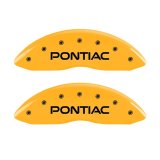 MGP 4 Caliper Covers Engraved Front Pontiac Rear Gxp Yellow Finish Blk Char 2005 Pontiac Bonneville thumbnail 8
