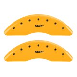 MGP 4 Caliper Covers Engraved Front & Rear MGP Yellow Finish Black Char 2008 Saturn Outlook thumbnail 4