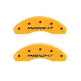 MGP 4 Caliper Covers Engraved Front & Rear MGP Yellow Finish Black Char 2008 Saturn Outlook thumbnail 5
