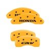 MGP 4 Caliper Covers Engraved Front Honda Rear CR-V Yellow Finish Black Char 2009 Honda CR-V thumbnail 8