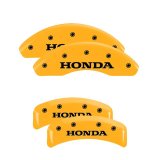 MGP 4 Caliper Covers Engraved Front & Rear Honda Yellow Finish Black Char 2003 Honda Element thumbnail 3