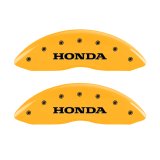 MGP 4 Caliper Covers Engraved Front Honda Rear H Logo Yellow Finish Black Char 2009 Honda Ridgeline thumbnail 5