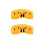 MGP 4 Caliper Covers Engraved Front Honda Rear H Logo Yellow Finish Black Char 2009 Honda Ridgeline thumbnail 9