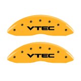 MGP 4 Caliper Covers Engraved Front & Rear Vtech Yellow Finish Black Char 2009 Honda Ridgeline thumbnail 1