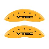 MGP 4 Caliper Covers Engraved Front & Rear Vtech Yellow Finish Black Char 2009 Honda Ridgeline thumbnail 5