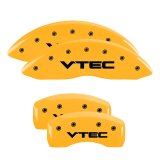 MGP 4 Caliper Covers Engraved Front & Rear Vtech Yellow Finish Black Char 2009 Honda Ridgeline thumbnail 6