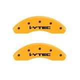 MGP 2 Caliper Covers Engraved Front I-Vtec Yellow Finish Black Characters 2009 Honda Civic thumbnail 2