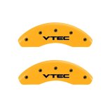MGP 2 Caliper Covers Engraved Front Vtech Yellow Finish Black Characters 2009 Honda Civic thumbnail 4