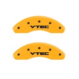 MGP 4 Caliper Covers Engraved Front & Rear Vtech Yellow Finish Black Char 2004 Honda S2000 thumbnail 1
