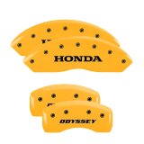 MGP 4 Caliper Covers Engraved Front Honda Rear H Logo Yellow Finish Black Char 2003 Honda Accord thumbnail 6