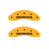 MGP 2 Caliper Covers Engraved Front Honda Yellow Finish Black Characters 1999 Honda Accord thumbnail 3