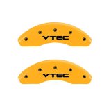 MGP 2 Caliper Covers Engraved Front Vtech Yellow Finish Black Characters 1999 Honda Accord thumbnail 2