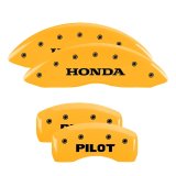 MGP 4 Caliper Covers Engraved F & R Honda Yellow Finish Black Char 2011 Honda Accord Crosstour thumbnail 7