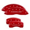 MGP 4 Caliper Covers Engraved Front & Rear Ridgeline Red Finish Silver Char 2017 Honda Ridgeline thumbnail 9