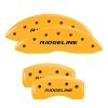 MGP 4 Caliper Covers Engraved Front & Rear Ridgeline Yellow Finish Black Char 2019 Honda Ridgeline thumbnail 8
