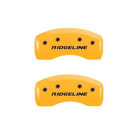 MGP 4 Caliper Covers Engraved Front & Rear Ridgeline Yellow Finish Black Char 2019 Honda Ridgeline thumbnail 9