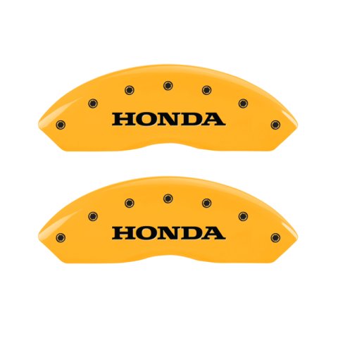 MGP 4 Caliper Covers Engraved Front & Rear Honda Yellow Finish Black Char 2004 Honda Pilot thumbnail 7