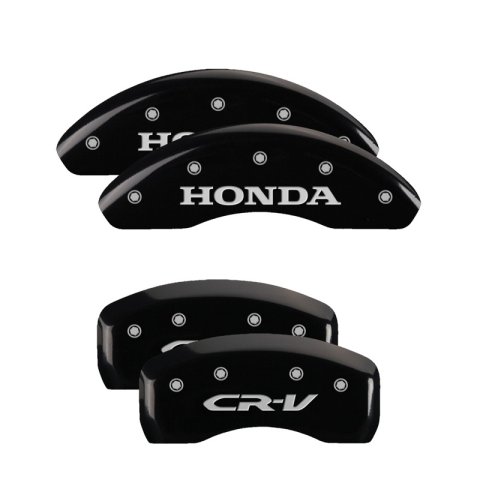 MGP 4 Caliper Covers Engraved Front Honda Rear CR-V Black Finish Silver Char 2018 Honda CR-V thumbnail 2