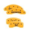 MGP 4 Caliper Covers Engraved Front Honda Rear H Logo Yellow Finish Black Char 2019 Honda CR-V thumbnail 4