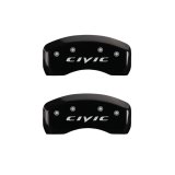 MGP 4 Caliper Covers Engraved Front & Rear MGP Yellow Finish Black Char 2017 Honda Civic thumbnail 7