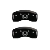 MGP 4 Caliper Covers Engraved Front Honda Rear H Logo Black Finish Silver Char 2017 Honda Civic thumbnail 7