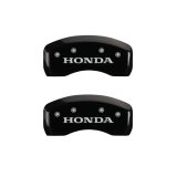 MGP 4 Caliper Covers Engraved Front & Rear Honda Black Finish Silver Char 2017 Honda Civic thumbnail 7