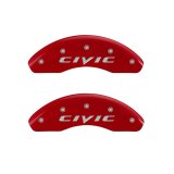 MGP 4 Caliper Covers Engraved Front & Rear MGP Yellow Finish Black Char 2008 Honda Civic thumbnail 3