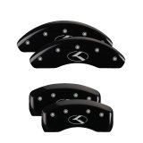 MGP 4 Caliper Covers Engraved Front Accord Rear Accord Black Finish Silver Char 2018 Honda Accord thumbnail 4