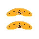 MGP 4 Caliper Covers Engraved Front & Rear Circle K/Kia Yellow Finish Black Char 2011 Kia Borrego thumbnail 7