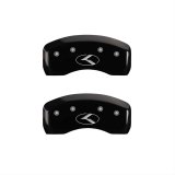 MGP 4 Caliper Covers Engraved Front & Rear Circle K/Kia Black Finish Silver Char 2013 Kia Optima thumbnail 2