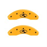 MGP 4 Caliper Covers Engraved Front & Rear Circle K/Kia Yellow Finish Black Char 2013 Kia Optima thumbnail 1