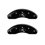 MGP 2 Caliper Covers Engraved Front Circle K/Kia Black Finish Silver Char 2018 Kia Rio thumbnail 1