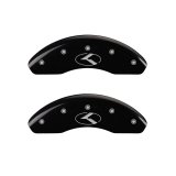 MGP 2 Caliper Covers Engraved Front Circle K/Kia Black Finish Silver Char 2018 Kia Rio thumbnail 2
