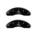 MGP 2 Caliper Covers Engraved Front Circle K/Kia Black Finish Silver Char 2018 Kia Rio thumbnail 3