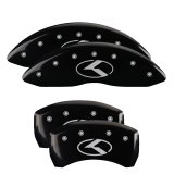 MGP 4 Caliper Covers Engraved Front & Rear Circle K/Kia Black Finish Silver Char 2018 Kia Stinger thumbnail 2