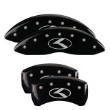 MGP 4 Caliper Covers Engraved Front & Rear Circle K/Kia Black Finish Silver Char 2018 Kia Stinger thumbnail 3
