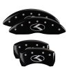 MGP 4 Caliper Covers Engraved Front & Rear Circle K/Kia Black Finish Silver Char 2018 Kia Stinger thumbnail 5