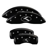 MGP 4 Caliper Covers Engraved Front & Rear Circle K/Kia Black Finish Silver Char 2019 Kia Optima thumbnail 1